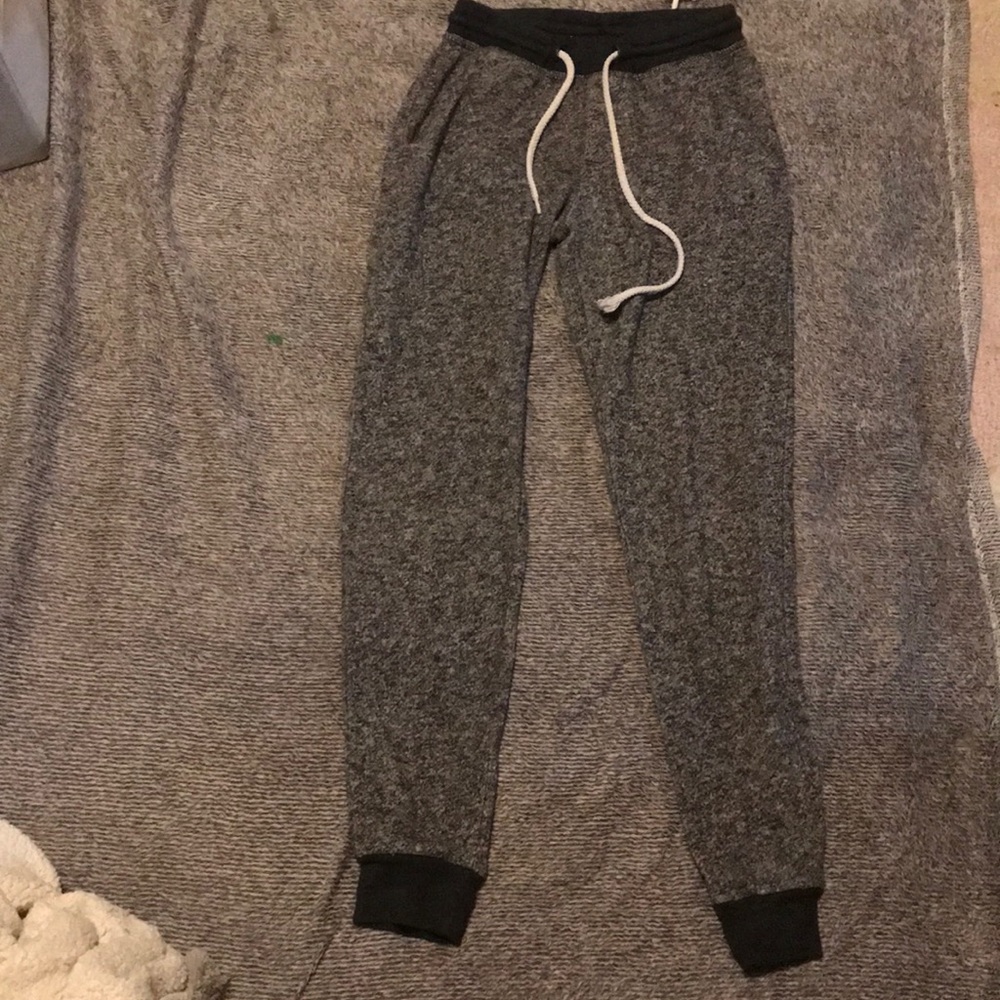 Gray sweatpants